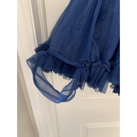 Vintage Partner Please Malco Modes Petticoat Blue Crinoline Square Dance Skirt - Picture 9 of 9